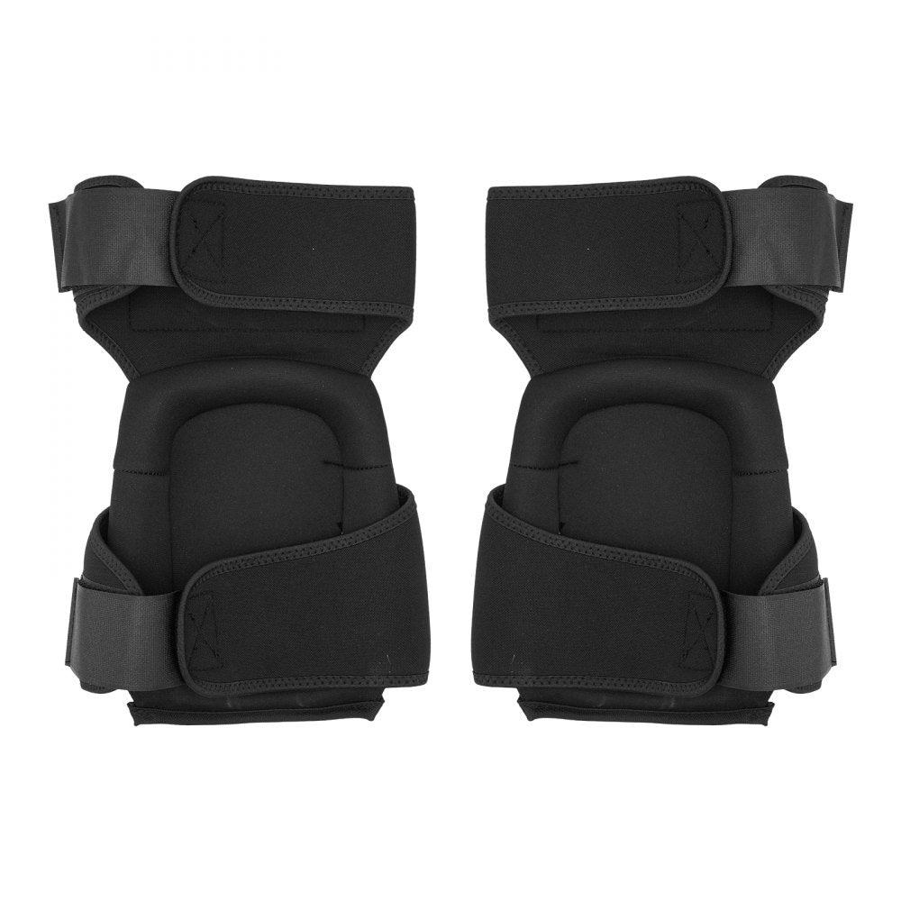 VEVOR Knee Pads for Work, Extended Heavy Duty Construction Knee Pads with 2 Extension Straps, Anti-slip Foam Gel Knee Pads, Men & Women, for Gardening Flooring Roofing and Cleaning, Black and Orange