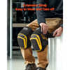 VEVOR Knee Pads for Work, Extended Heavy Duty Construction Knee Pads with 2 Extension Straps, Anti-slip Foam Gel Knee Pads, Men & Women, for Gardening Flooring Roofing and Cleaning, Yellow and Black