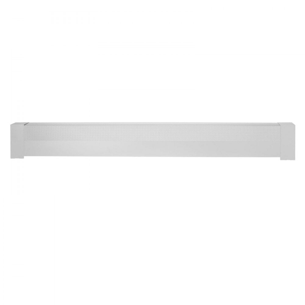VEVOR Baseboard Heater Covers, Basic Series 5 ft Standard Electric Heating Unit Front Cover for Home Improvement, Heavy-duty Steel, Easy Installation for Bedroom Replacing Old Cover, White