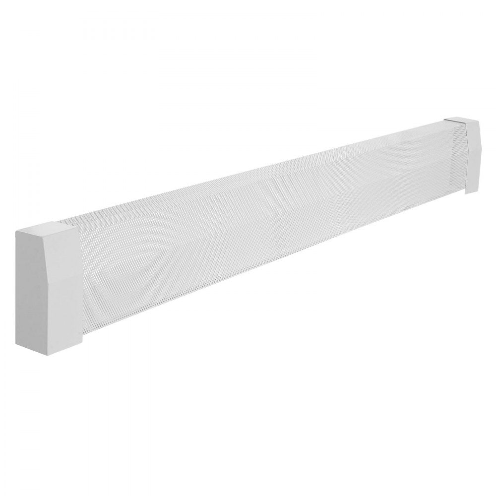 VEVOR Baseboard Heater Covers, Premium Series 5 ft Standard Electric Heating Unit Front Cover for Home Improvement, Heavy-duty Steel, Easy Installation for Bedroom Replacing Old Cover, White