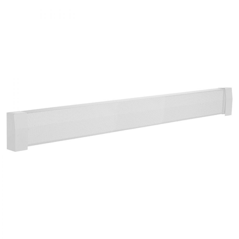 VEVOR Baseboard Heater Covers, Premium Series 6 ft Standard Electric Heating Unit Front Cover for Home Improvement, Heavy-duty Steel, Easy Installation for Bedroom Replacing Old Cover, White
