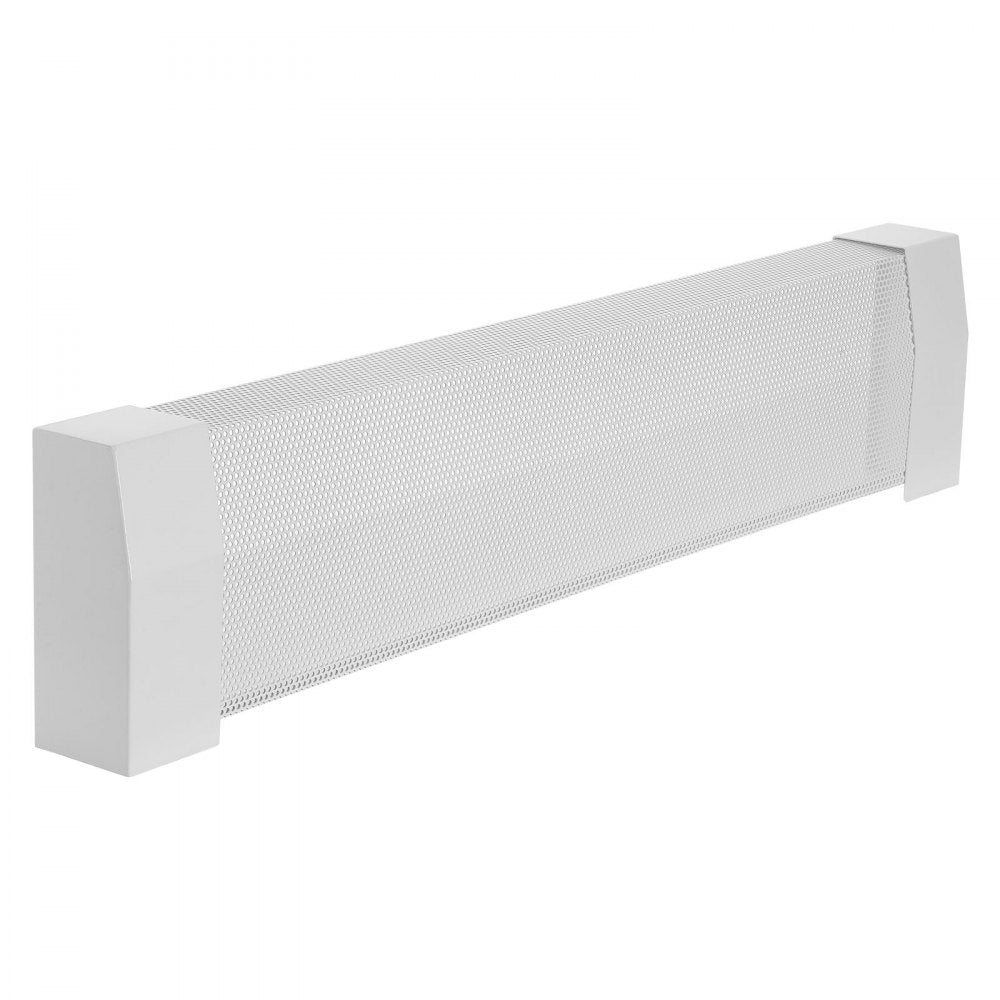 VEVOR Baseboard Heater Covers, Premium Series 3 ft Standard Electric Heating Unit Front Cover for Home Improvement, Heavy-duty Steel, Easy Installation for Bedroom Replacing Old Cover, White