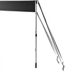 VEVOR T-Top Sun Shade Kit 4\' x 5\', UV-Proof 600D Polyester T-top Extension Kit with Rustproof Steel Telescopic Poles, Waterproof T-Top Shade Kit, Easy to Assemble for T-Tops ＆ Bimini Top