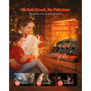 VEVOR Electric Fireplace Log, 25 inch Fireplace Insert Log Heater, with Crackling Sound,Remote Controller, 5 Adjustable Flame Brightness, Timer, Overheat Protection, Thermostat, for Home Decor Black