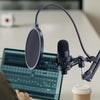 VEVOR USB Microphone, 192kHz/24-bit, Professional Condenser Microphone Kit, with Boom Arm Stand Pop Filter Shock Mount Mute Button Headphones Jack, for Podcast Recording Video Gaming Singing Streaming