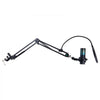 VEVOR USB Microphone, 192 kHz/24-bit, Professional Condenser Microphone Kit with Boom Arm Stand Pop Filter Shock Mount, 11 RGB Lighting Effects Mute Button Headphones Jack for Recording Gaming Singing