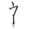 VEVOR Desk-Mounted Microphone Arm, Flexible 360° Rotation, Adjustable Stand with Universal 3/8" to 5/8" Adapter and Headphone Holder, Compatible with Blue Yeti, Hyperx Quadcast, and More