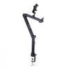 VEVOR Desk-Mounted Microphone Arm, Flexible 360° Rotation, Adjustable Stand with Universal 3/8" to 5/8" Adapter and Headphone Holder, Compatible with Blue Yeti, Hyperx Quadcast, and More