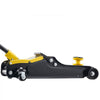 VEVOR Low Profile Floor Jack, 2.5 Ton (5512 lbs) Capacity, Steel Racing Floor Jack with Single Piston Quick Lift Pump & Raised Saddle, Hydraulic Trolley Car Lift for SUVs, Lifting Range 3.3"-13.8"