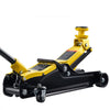 VEVOR Low Profile Floor Jack, 2.5 Ton (5512 lbs) Capacity, Steel Racing Floor Jack with Single Piston Quick Lift Pump & Raised Saddle, Hydraulic Trolley Car Lift for SUVs, Lifting Range 3.3"-13.8"