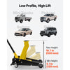 VEVOR Low Profile Floor Jack, 3 Ton (6614 lbs) Capacity, Steel Racing Floor Jack with Single Piston Quick Lift Pump & Foot Pedal, Hydraulic Trolley Car Lift for SUVs, Pickups, Lifting Range 5.1"-19.7"