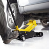 VEVOR Low Profile Floor Jack, 3 Ton (6614 lbs) Capacity, Steel Racing Floor Jack with Single Piston Quick Lift Pump & Foot Pedal, Hydraulic Trolley Car Lift for SUVs, Pickups, Lifting Range 5.1"-19.7"