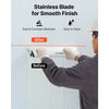 VEVOR Skimming Blade Set,10\"+24\"+32\" Blades + 35\"-78\" Extension Handle，European Stainless Steel Construction Knife, Aluminum Blade Profile Smoothing Knockdown Spatula for Gyprock/Drywall/Wall-Boa