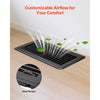 VEVOR 4 x 10 Inch Floor Registers, 12-Pack Vent Grilles, HAVC Heavy-Duty Walkable Iron Floor Vents, Easily Adjustable Rust-Proof Air Vents Deflector with Metal Damper, Ideal for Home & Office, Black