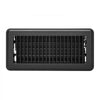 VEVOR 4 x 10 Inch Floor Registers, 12-Pack Vent Grilles, HAVC Heavy-Duty Walkable Iron Floor Vents, Easily Adjustable Rust-Proof Air Vents Deflector with Metal Damper, Ideal for Home & Office, Black