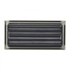 VEVOR 4 x 10 Inch Floor Registers, 2-Pack Vent Grilles, HVAC Heavy-Duty Walkable Iron Floor Vents, Easily Adjustable Rust-Proof Air Vents Deflector with Metal Damper, for Home & Office, Nickel-Plated