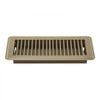 VEVOR 4 x 10 Inch Floor Registers, 6-Pack Vent Grilles, HVAC Heavy-Duty Walkable Iron Floor Vents, Easily Adjustable Rust-Proof Air Vents Deflector with Metal Damper, Ideal for Home & Office, Brown