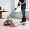 VEVOR Commercial Floor Scrubber Machine, Heavy Duty Floor Cleaner Polisher with 2 Wheels,  Professional Electric Carpet Buffer, Max 1900 RPM, 43 FT Cord, 3 Pads & 3 Brushes - All Floor Surfaces