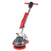 VEVOR Commercial Floor Scrubber Machine, Heavy Duty Floor Cleaner Polisher with 2 Wheels,  Professional Electric Carpet Buffer, Max 1900 RPM, 43 FT Cord, 3 Pads & 3 Brushes - All Floor Surfaces