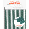 VEVOR Bottom Locking Privacy Slats, Single-Wall Vertical Bottom-Locking Slats for Chain-Link Fence, High-Density HDPE Chain Link Slats Ideally Fit 4' High Fence for Garden, Farm, Sports Field(Green)