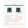 VEVOR Bottom Locking Privacy Slats, Single-Wall Vertical Bottom-Locking Slats for Chain-Link Fence, High-Density HDPE Chain Link Slats Ideally Fit 4' High Fence for Garden, Farm, Sports Field(Green)