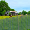 VEVOR Bottom Locking Privacy Slats, Single-Wall Vertical Bottom-Locking Slats for Chain-Link Fence, High-Density HDPE Chain Link Slats Ideally Fit 5' High Fence for Garden, Farm, Sports Field(Green)