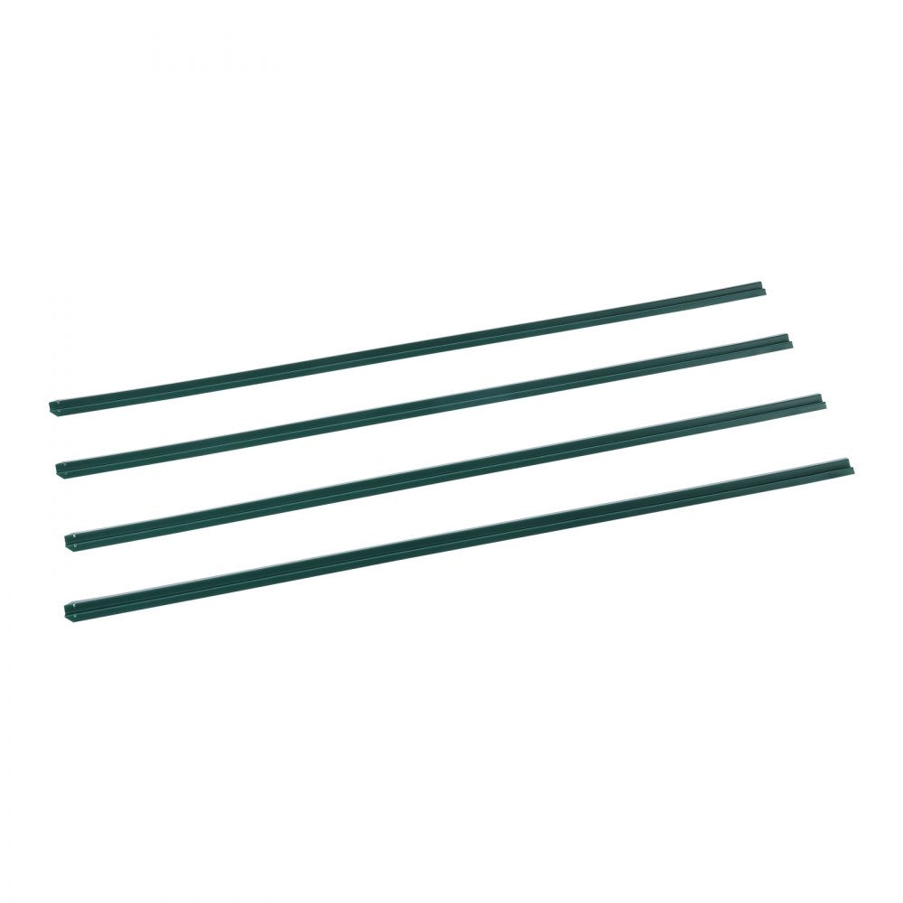 VEVOR Bottom Locking Privacy Slats, Single-Wall Vertical Bottom-Locking Slats for Chain-Link Fence, High-Density HDPE Chain Link Slats Ideally Fit 5' High Fence for Garden, Farm, Sports Field(Green)