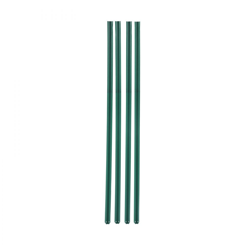 VEVOR Bottom Locking Privacy Slats, Single-Wall Vertical Bottom-Locking Slats for Chain-Link Fence, High-Density HDPE Chain Link Slats Ideally Fit 5' High Fence for Garden, Farm, Sports Field(Green)