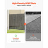 VEVOR Bottom Locking Privacy Slats, Single-Wall Vertical Bottom-Locking Slats for Chain-Link Fence, High-Density HDPE Chain Link Slats Ideally Fit 6' High Fence for Garden, Farm, Sports Field(Black)