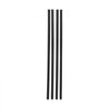VEVOR Bottom Locking Privacy Slats, Single-Wall Vertical Bottom-Locking Slats for Chain-Link Fence, High-Density HDPE Chain Link Slats Ideally Fit 6' High Fence for Garden, Farm, Sports Field(Black)