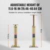 VEVOR House Floor Jacks, 4 Pack, 11.6"-16" Height Range, 2500 lbs Max Load Capacity Per Unit, Adjustable Support Beam Basement Jack Post for Leveling, Galvanized Telescoping Jack for Temporary Support