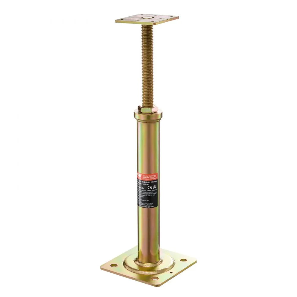 VEVOR House Floor Jacks, 4 Pack, 11.6"-16" Height Range, 2500 lbs Max Load Capacity Per Unit, Adjustable Support Beam Basement Jack Post for Leveling, Galvanized Telescoping Jack for Temporary Support