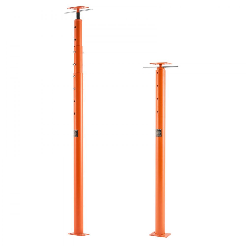 VEVOR House Floor Jacks, 2 Pack 54-150 Inch Height Range, 11200 lbs Max Load Capacity, Adjustable Support Beam Basement Jack Post Pole for Leveling, Lift Steel Telescoping Post for Temporary Support