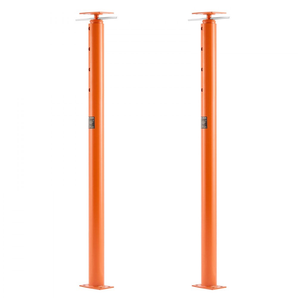 VEVOR House Floor Jacks, 2 Pack 54-150 Inch Height Range, 11200 lbs Max Load Capacity, Adjustable Support Beam Basement Jack Post Pole for Leveling, Lift Steel Telescoping Post for Temporary Support