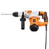 VEVOR Rotary Hammer Drill, 1-1/8 in SDS-Plus Electric Corded Heavy Duty Rotary Hammer, Including 3 Drill Bits, Flat Chisel, Pointed Chisel, Grease, Brush, and Carrying Case, for Concrete and Masonry
