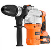 VEVOR Rotary Hammer Drill, 1-9/16 in SDS-Max Cordless, Heavy Duty 20V Battery Powered Rotary Hammer, Including 2 Batteries, Charger, Drill Bit, Pointed Chisel, Carrying Case, for Concrete, Masonry