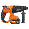 VEVOR Rotary Hammer Drill, 7/8 in SDS-Plus Cordless, 20V Battery Powered Rotary Hammer, Brushless, Including Battery, Charger, 3 Drill Bits, Flat Chisel, Pointed Chisel, Carrying Case, for Concrete