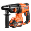 VEVOR Rotary Hammer Drill, 7/8 in SDS-Plus Cordless, 20V Battery Powered Rotary Hammer, Brushless, Including Battery, Charger, 3 Drill Bits, Flat Chisel, Pointed Chisel, Carrying Case, for Concrete