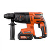 VEVOR 20V Brushless Cordless Hammer Drill, Lithium-Ion 1 Inch Rotary Hammer Driver, SDS-Plus Electric Lightweight Power Tool Kit with Battery and Charger, 4 Functions, 1200 RPM, 5300 BPM