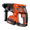 VEVOR 20V Brushless Cordless Hammer Drill, Lithium-Ion 1 Inch Rotary Hammer Driver, SDS-Plus Electric Lightweight Power Tool Kit with Battery and Charger, 4 Functions, 1200 RPM, 5300 BPM