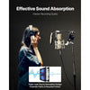 VEVOR Sound Dampening Blankets, Soundproof Curtains with 80 x 48 in, Soundproof Blanket with Grommets, Studio Grommeted Blanket, for Window, Door, Light Blocker, Music Recording, Black