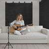 VEVOR Sound Dampening Blankets, Soundproof Curtains with 80 x 48 in, Soundproof Blanket with Grommets, Studio Grommeted Blanket, for Window, Door, Light Blocker, Music Recording, Black