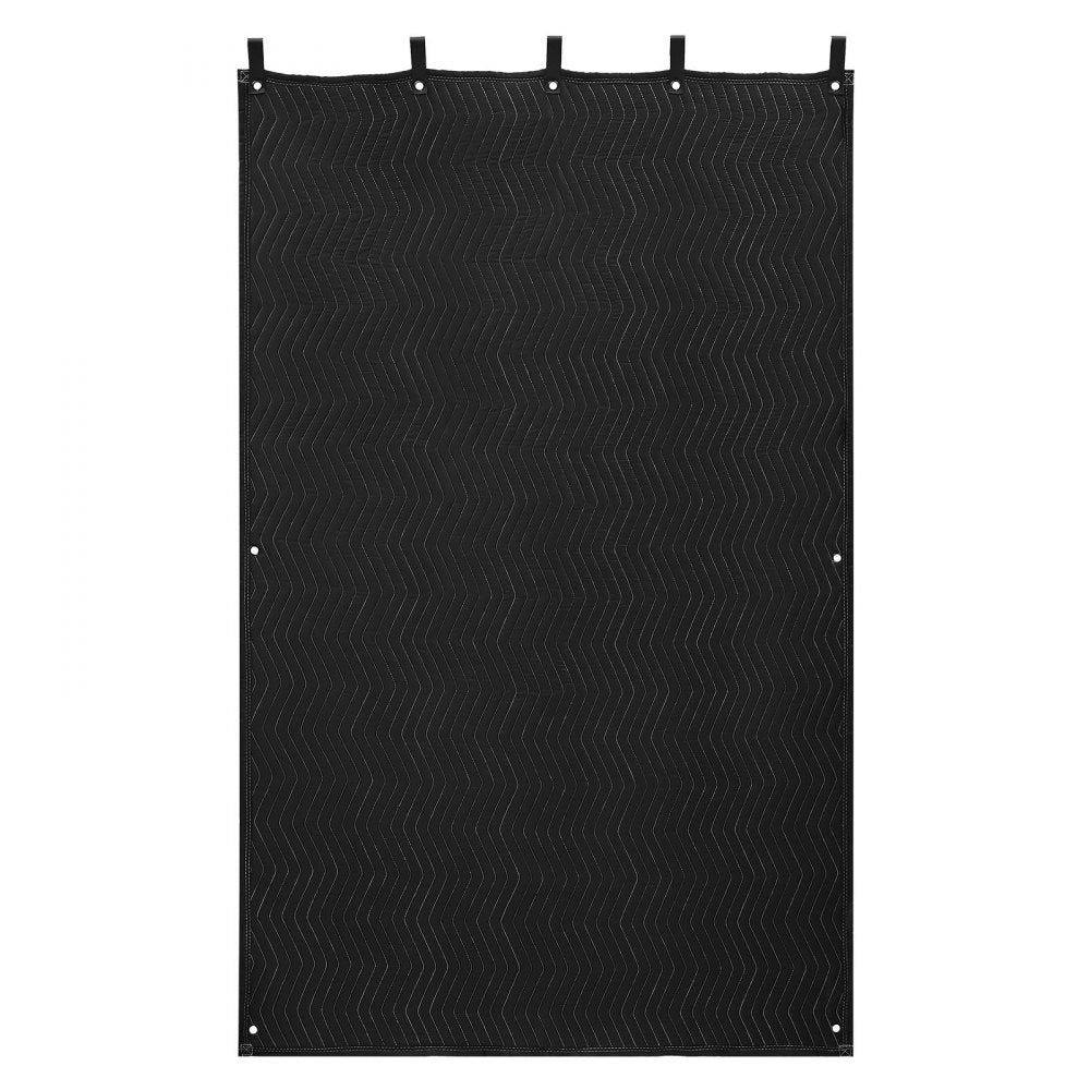 VEVOR Sound Dampening Blankets, Soundproof Curtains with 80 x 48 in, Soundproof Blanket with Grommets, Studio Grommeted Blanket, for Window, Door, Light Blocker, Music Recording, Black