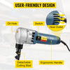 VEVOR Electric Sheet Metal Cutter, 380W Power, 1800RPM Rotor Speed, 0.07in/1.8mm Cutting Capacity, Includes Replacement Blades and Storage Case, Ideal for Stainless Steel, Aluminium, Plastic