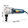 VEVOR Electric Sheet Metal Cutter, 380W Power, 1800RPM Rotor Speed, 0.07in/1.8mm Cutting Capacity, Includes Replacement Blades and Storage Case, Ideal for Stainless Steel, Aluminium, Plastic
