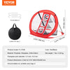 VEVOR Golf Chipping Net, Pop Up Golf Practice Net, Portable Indoor Outdoor Home Golf Hitting Aid Net with Target and Carry Bag, for Backyard Driving Training Swing, Gift for Men, Golf Lover, Red