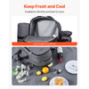 VEVOR Picnic Backpack, Beach Picnic Backpack Bag for 2 Person with Insulated Cooler Compartment, Detachable Bottle/Wine Holder, Lightweight Blanket, Plates and Cutlery Set for Hiking, Camping, Grey