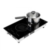 VEVOR Induction Cooktop 12in 2 Burners Built-in Electric Stove 110V 1800W, Low-Power Continuous Heating, Countertop Induction Burner, 9 Power Levels, LED Touch Screen, Ceramic Glass, and Child Lock