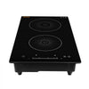 VEVOR Induction Cooktop 12in 2 Burners Built-in Electric Stove 110V 1800W, Low-Power Continuous Heating, Countertop Induction Burner, 9 Power Levels, LED Touch Screen, Ceramic Glass, and Child Lock