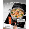 VEVOR Induction Cooktop 12in 2 Burners Built-in Electric Stove 110V 1800W, Low-Power Continuous Heating, Countertop Induction Burner, 11 Power Levels, Knob Control, Ceramic Glass, and Child Lock